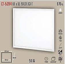 "54W LED PANEL BACKLIGHT (60x60) BEYAZ"