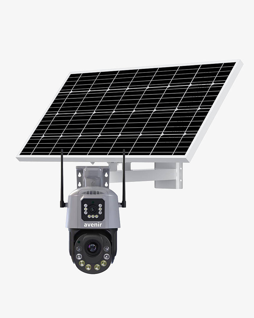 AV-M05 6MP 3MP + 3MP 36X Optik Zoom 7/24 Sürekli Kayıt 2 Kameralı 4G Sim Kartlı 90W/H Solar Panel 40000 mAh Batarya - 1