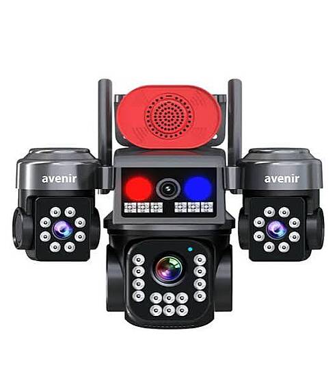 AV-S315 12MP 4 Kameralı Wifili Sirenli Kamera