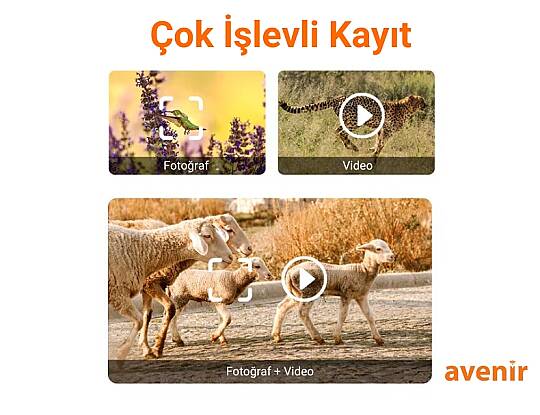 AV-S440H 4MP 3.6mm Lens 4G Solar SD Kart Destekli Fotokapan Kamera - 3