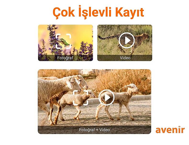 AV-S440H 4MP 3.6mm Lens 4G Solar SD Kart Destekli Fotokapan Kamera - 3
