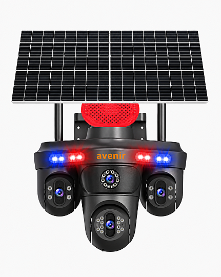 AVENİR AV-S439 4G 3 Kameralı 3PTZ Solar eSIM Güvenlik Kamerası