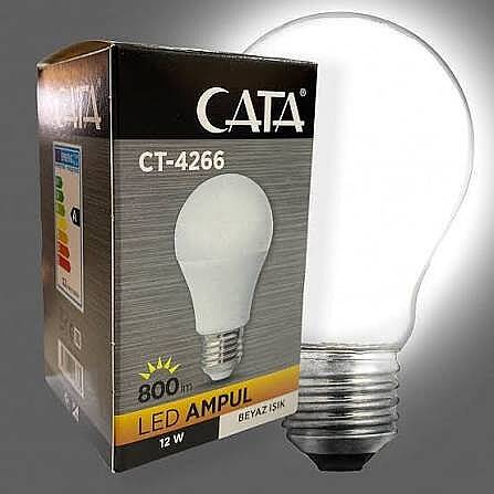 Cata Ct-4266B Led Ampul 12W E27 Beyaz