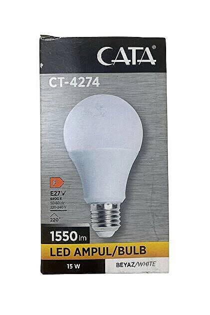 Cata Ct-4274B Led Ampul 15W E27 Beyaz - 1