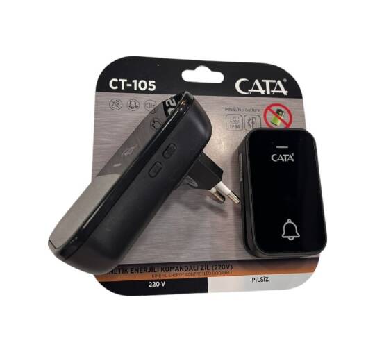 Cata Uzaktan Kumandali Zil Ct-105 220v Sıyah 