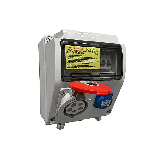 Ever Charger Kombibox Plastik 5x32 Trifaz - A Tipi Kaçak Akım Röleli Sigortalı - 3