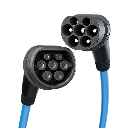 Ever Charger TİP 2 Elektrikli Araç Şarj Kablosu Mavi 10 m - 6