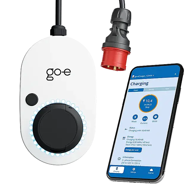 GO-E Charger Gemini Flex 22 kW Taşınabilir Elektrikli Araç Şarj Cihazı | Monofaze & Trifaze - 5
