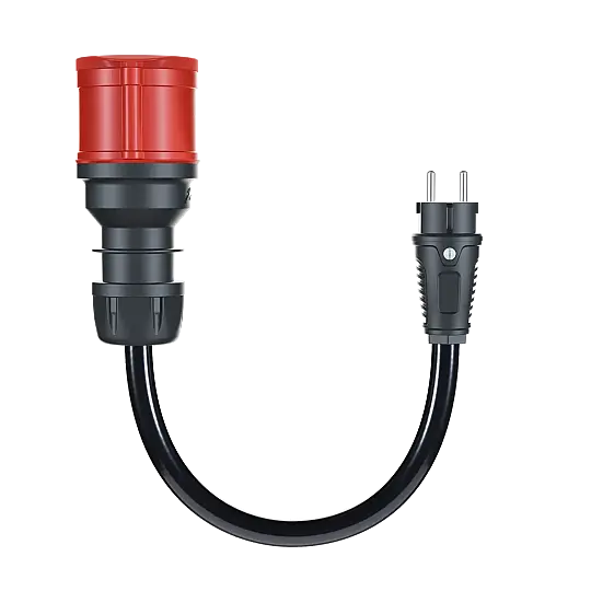 GO-E Charger Gemini Flex Mobil İçin Dönüştürücü 32 A CEE Kırmızı Fişi (5x32) EV Tipi (220V) - 5