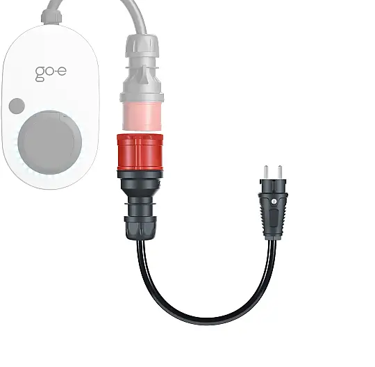 GO-E Charger Gemini Flex Mobil İçin Dönüştürücü 32 A CEE Kırmızı Fişi (5x32) EV Tipi (220V) - 3