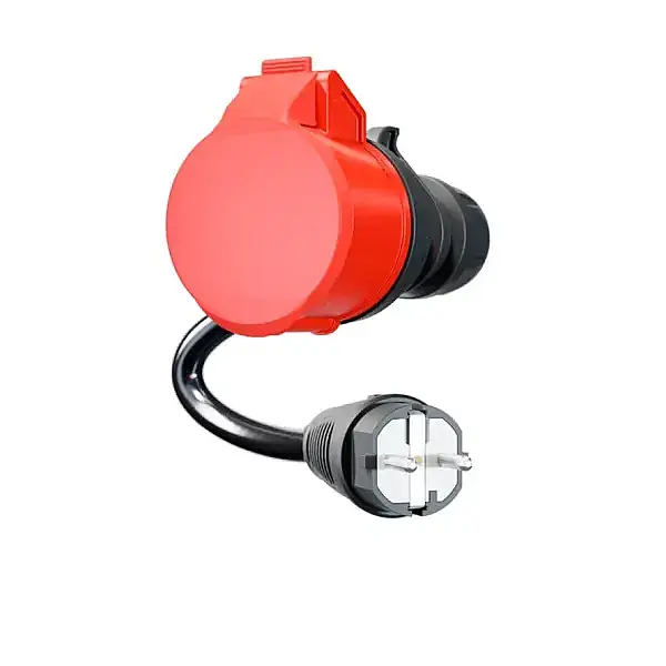 GO-E Charger Gemini Flex Mobil İçin Dönüştürücü 32 A CEE Kırmızı Fişi (5x32) EV Tipi (220V) - 2