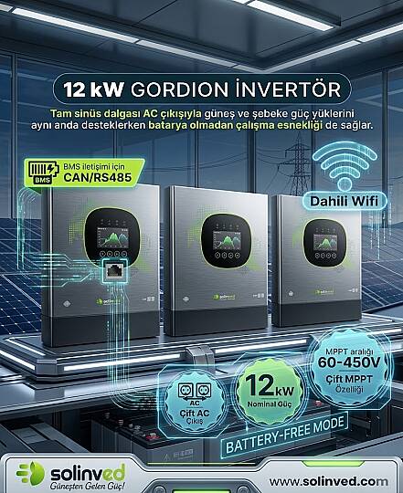 GORDİON SERİES 12 KW 48V MPPT OFF-GRİD İNVERTER - 2