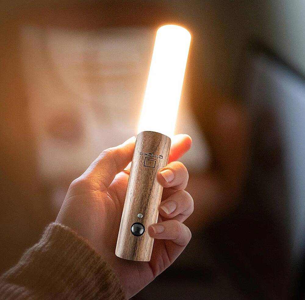 KUMRU ŞARJLI LED DUVAR APLİK GÜNIŞIĞI KAHVERENGİ - 3