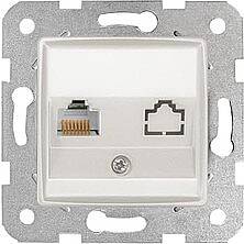 LİNNERA LİFE TEKLİ DATA CAT6 MEK+ KAPAK SEDEF BEYAZ 90443078 - 1