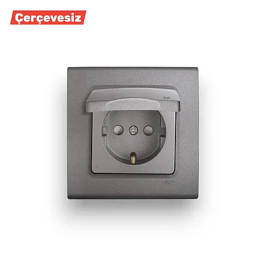 LİNNERA LİFE TOP PRİZ ÇK MEK + KAPAK GRANİT GRİ 90442042