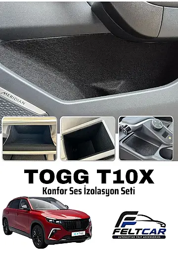 TOGG T10X PREMİUM KONFOR SES İZOLASYON SETİ