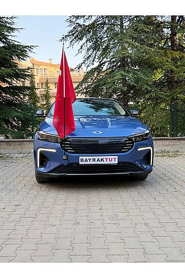 TOGG T10X VE T10F UYUMLU ÇEKİ DEMİRİ BAYRAK TUTUCU